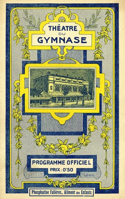 Theatre Du Gymnase Programme Officiel 3