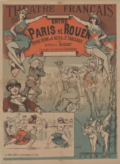 Theatre Francais Entre Paris Et Rouen Revue Feerie En 4 Actes Et 9 Tableaux Costumes Dessines Par Choubrac