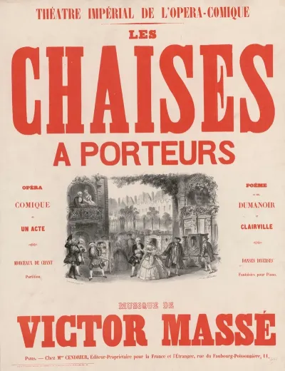 Theatre Imperial De Lopera Comique Les Chaises A Porteurs