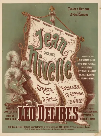 Theatre National De Lopera Comique Jean De Nivelle Opera En 3 Actes