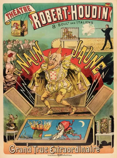 Theatre Robert Houdin 8 Bould Des Italiens Le Nain Jaune Grand Truc Extraordinaire