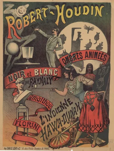 Theatre Robert Houdin Noir Et Blanc Par Raynaly Ombres Animees Amalthee Florini Lindienne Hawa Djinah