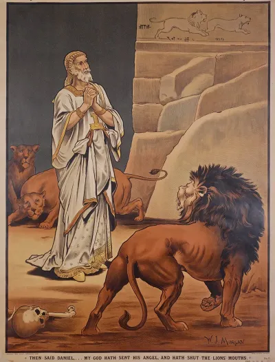 Then Said Daniel My God Hath Sent His Angel And Hath Shut The Lions Mouths
