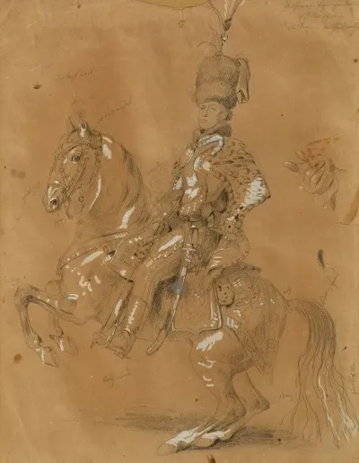 Theodor Aron De Bistra Zu Pferd
