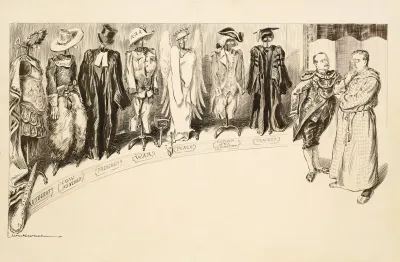 Theodore Roosevelt Assisted By Loeb Tries To Decide What Outfit To Wear