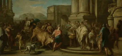 Theseus Taming The Bull Of Marathon