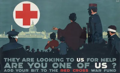 They Are Looking To Us For Help Are You One Of Us Add Your Bit To The Red Cross War Fund