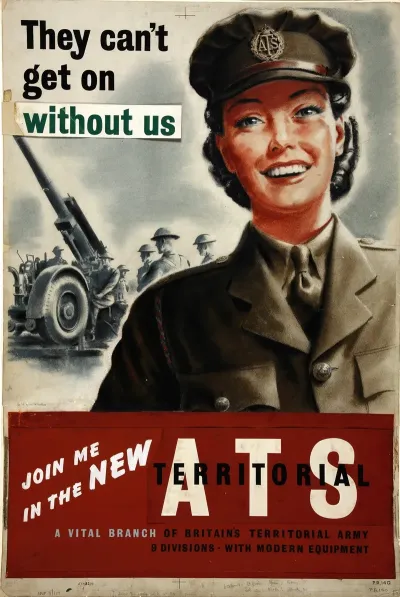 They Cant Get On Without Us Join Me In The New Ats A Vital Branch Of Britains Territorial Army 9 Divisions With Modern Equipment