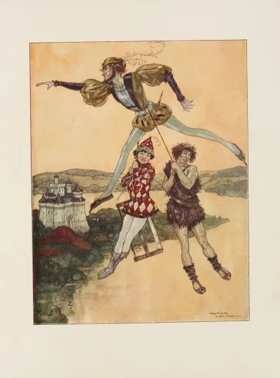 They Hung On To Flying Feathers Rope And He Lifted Them All