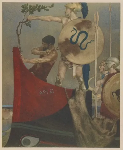 They Took The Bough And Came To Iolcos And Nailed It To The Beak Head Of The Ship