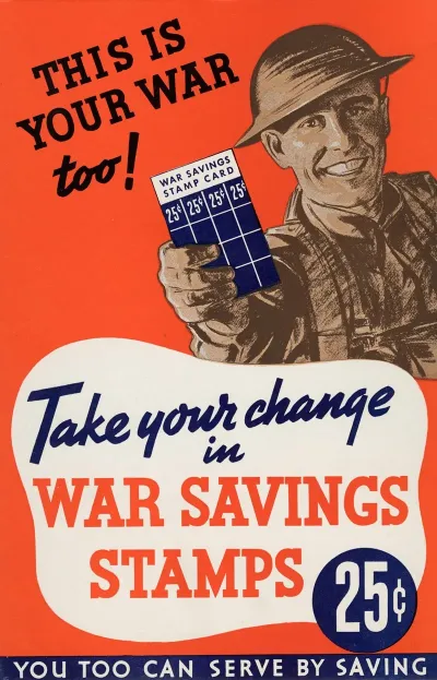 This Is Your War Too Take Your Charge In War Savings Stamps
