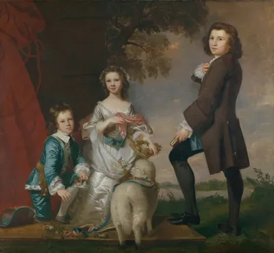 Thomas 1740 1825 And Martha Neate 1741 After 1795 With His Tutor Thomas Needham