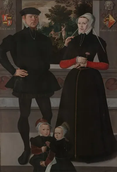 Thomas Gerritzn Doesburch And Claesje Hendricksdr Roeclaes With Their Daughters 2