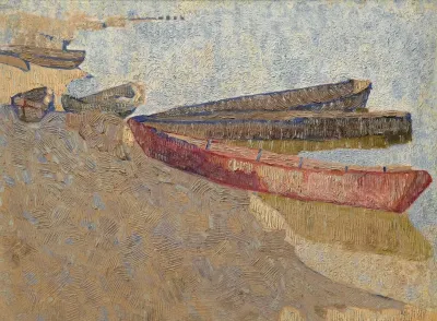Three Boats On The Dnieper