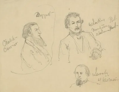 Three Bust Portraits Including News Papermen