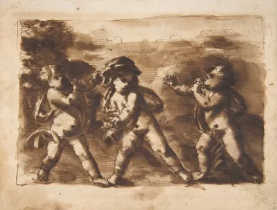 Three Dancing Putti