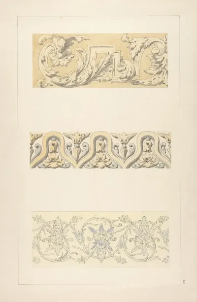 Three Designs For Decorative Borders