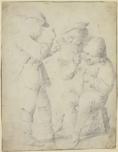 Three Farmers By The Wine Jug