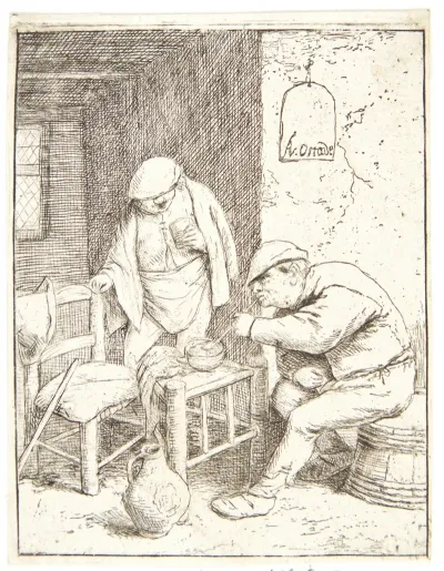 Three Farmers Smoking And Drinking In A Tavern 2