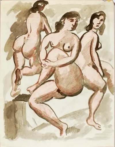 Three Female Nudes I