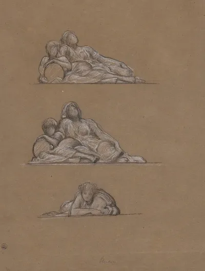 Three Figure Studies For The Dance
