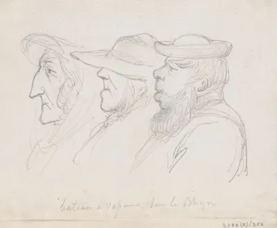 Three Figures On A Steamer On The Rhine