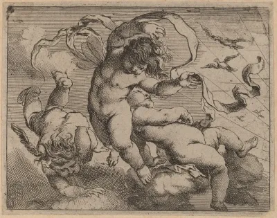 Three Flying Putti
