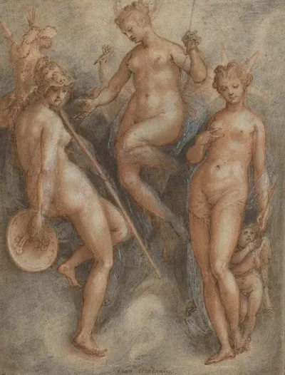 Three Goddesses Minerva Juno And Venus