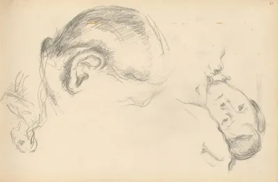 Three Heads One Of Madame Cezanne