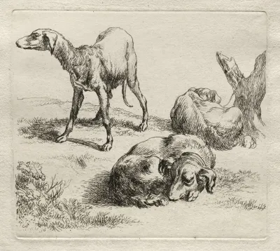 Three Hunting Dogs 2