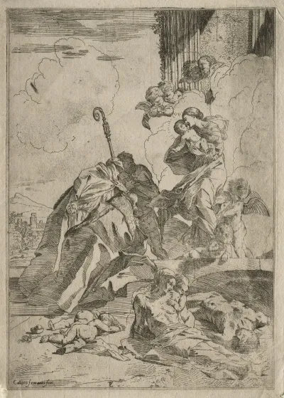 Three Lucchese Saints Interceding With The Virgin For The Victims Of The Plague