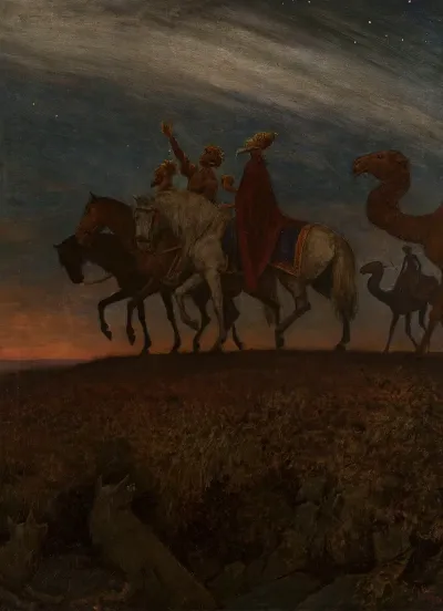 Three Magi On The Way To Bethlehem 2