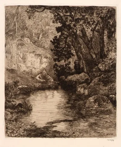 Three Maidens At The River