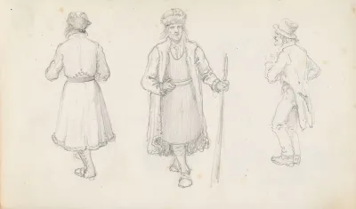 Three Male Figures