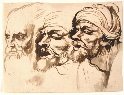 Three Male Heads