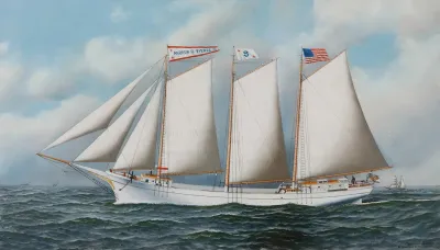 Three Masted Schooner Andrew C Pierce