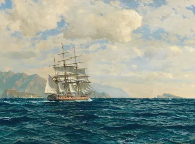Three Master In The Strait Of Messina