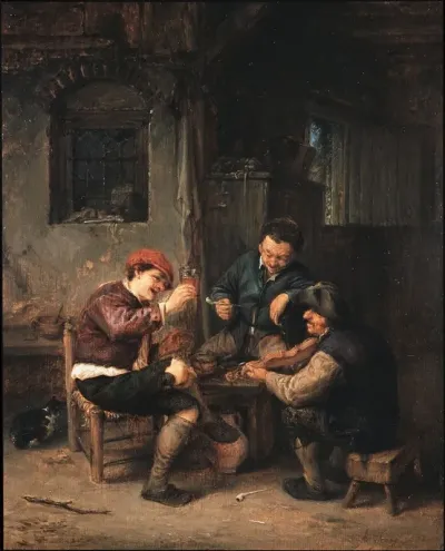 Three Peasants At An Inn