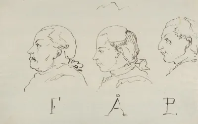 Three Portraits In Profile