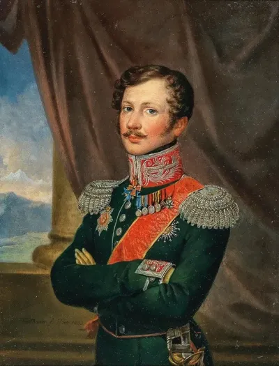 Three Quarter Length Portrait Of The Major General Of The Imperial Russian Army Pavel Yakovlevich Paul Andreas Von Rennenkampff Helmet Livonia 1790 1857 Saint Petersburg