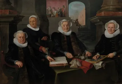 Three Regentesses And The House Mother Of The Amsterdam Lepers Asylum