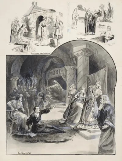 Three Scenes For Hamlet Theres Rosemary Thats For Remembrance Alas Poor Yorick The Play Scene