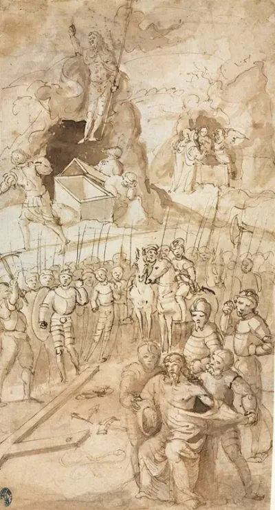 Three Scenes From The Passion Of Christ Recto