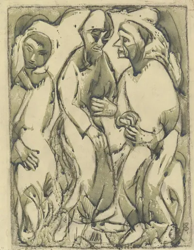 Three Standing Men