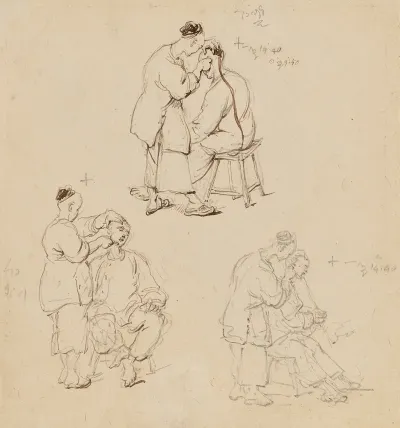 Three Studies Of A Chinese Barber