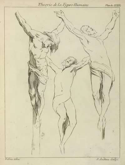 Three Studies Of Crucified Figures