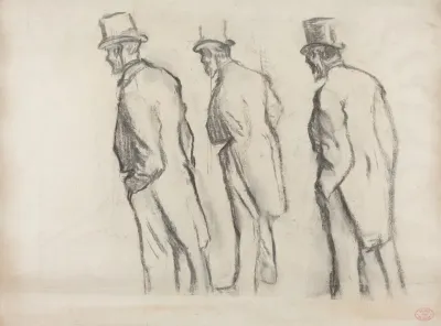 Three Studies Of Ludovic Halevy Standing Ii