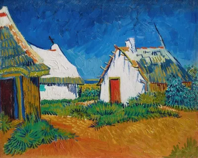 Three White Cottages In Saintes Maries