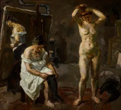 Three Women In The Studio