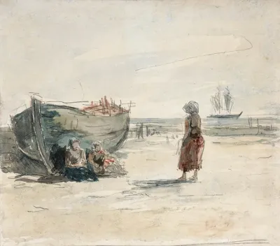 Three Women On The Shore